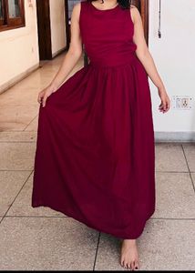 SWAPS ACCEPTED backless wine Gown