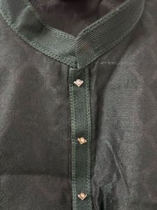 Men's Dark Green Ethnic Kurta