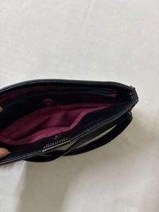Leather Embossed Lotus Crossbody Bag