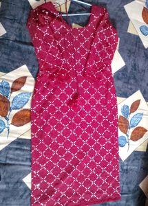 Maroon Colour Suit Pant &amp; Dupatta Set