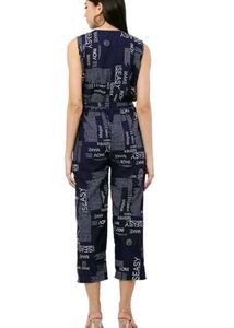 Combo of 2 Trendy Typographic Printed Jumpsuits (N