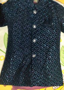 🥳kids boy Ewmbellished Kurta Jacket