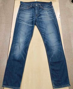 Surplus Levi's Navy Blue Straight Jeans for Men's