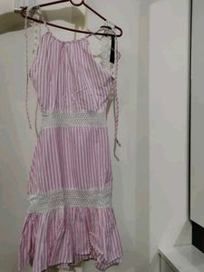 Striped Halter Dress brand new (with price tag)