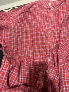 Levi's Red Plaid Slim Fit Shirt Size XXL