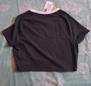 Cute Charcoal Crop Top - H&amp;M