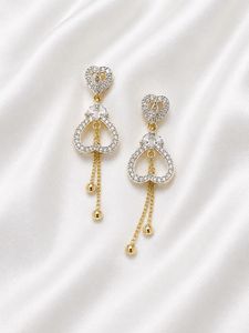 Elegant Heart Drop Earrings