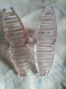 Pink Hair Claw Clips (Set of 2)