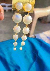 White Pearl Long Studs Pack Of 1