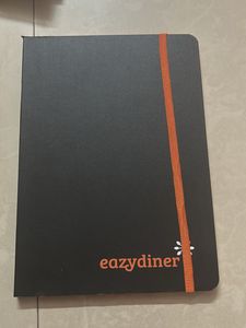 Beautiful Semi hard Hound Orange Pages Notebook