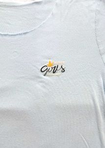 Cute Light Blue Graphic T-Shirt