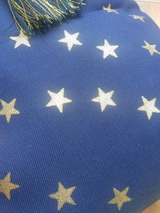 Avaasa Star ⭐ Printed With Tassels Tote Bag