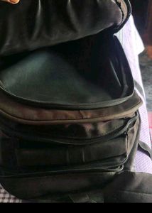 Black Backpack with "SIR S" Logo