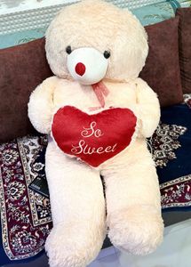 Cute Teddy Bear with "So Sweet" Heart