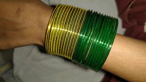 Bangles - Green & Gold