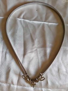 Silver Deer Head Stretchy Belt