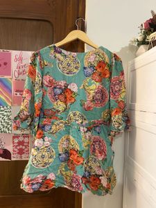 Bohemian Floral Print Top