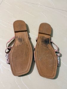 Stylish Beaded Flat Sandals