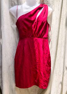 I. Stunning One-Shoulder Red Dress