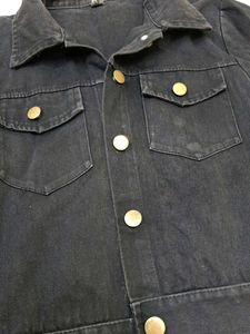 Lightwash Classic Black Denim Jacket