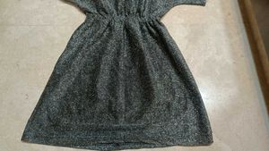 Sparkly Dark Silver Short Dress