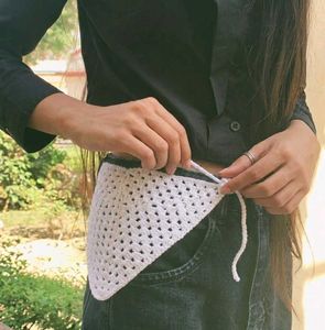 Handmade White Crochet Bandana