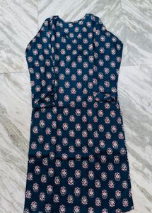Elegant Teal Printed Kurta