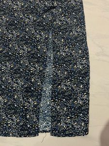 Floral Print Midi slit Dress