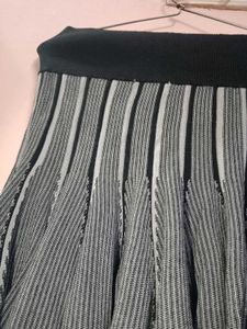 Striped Knit Mini Skirt