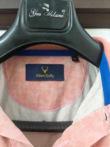 Allen Solly Men's Peach Polo T-Shirt