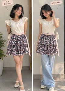 Chic Floral Tiered Mini Dress