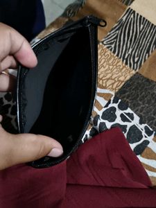 Batik Print Zipper Wallet