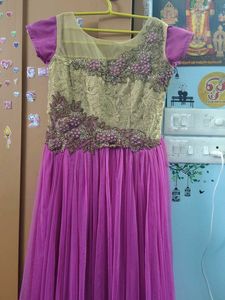 Stunning Magenta Ethnic Gown