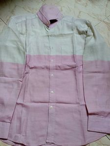 XL Men's Casual Colorblock Shirt