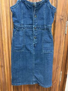 Denim Pinafore Dress