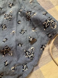 Max Blue Floral Button-Up Shirt Dress