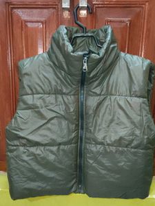 Olive Green Crop Jacket