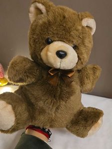 Vintage Brown Teddy Bear hand puppet