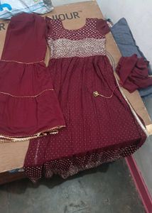 naira cut  Kurta Set with sharara