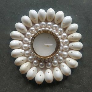 Handmade Seashell Candle Holder