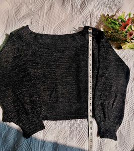 Sparkle Knit H&amp;M Off shoulder Top