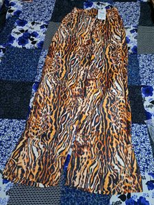 Shein Animal Print Wide Leg Pants