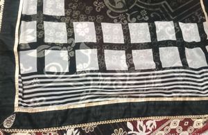 Black &amp; White Saree Blouse