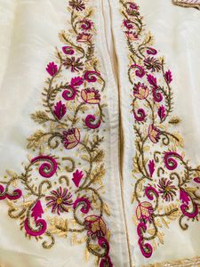 Gown With Embroidery Work Jacket