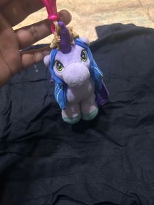 Plush Unicorn Keychain