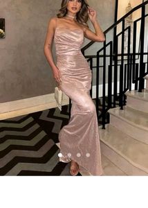 Sparkling Rose Gold Maxi Dress