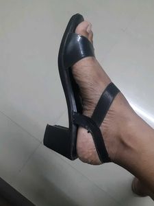 Black Flair Wedge Sandals