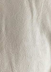 A Self Woven Design Off White Suit