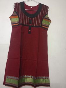 Maroon Ethnic Kurta
