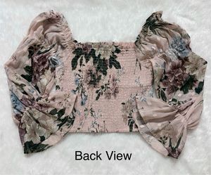 Dusty Pink Floral Top